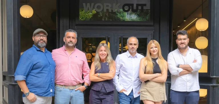 parte del equipo de workout retail